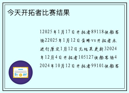 今天开拓者比赛结果
